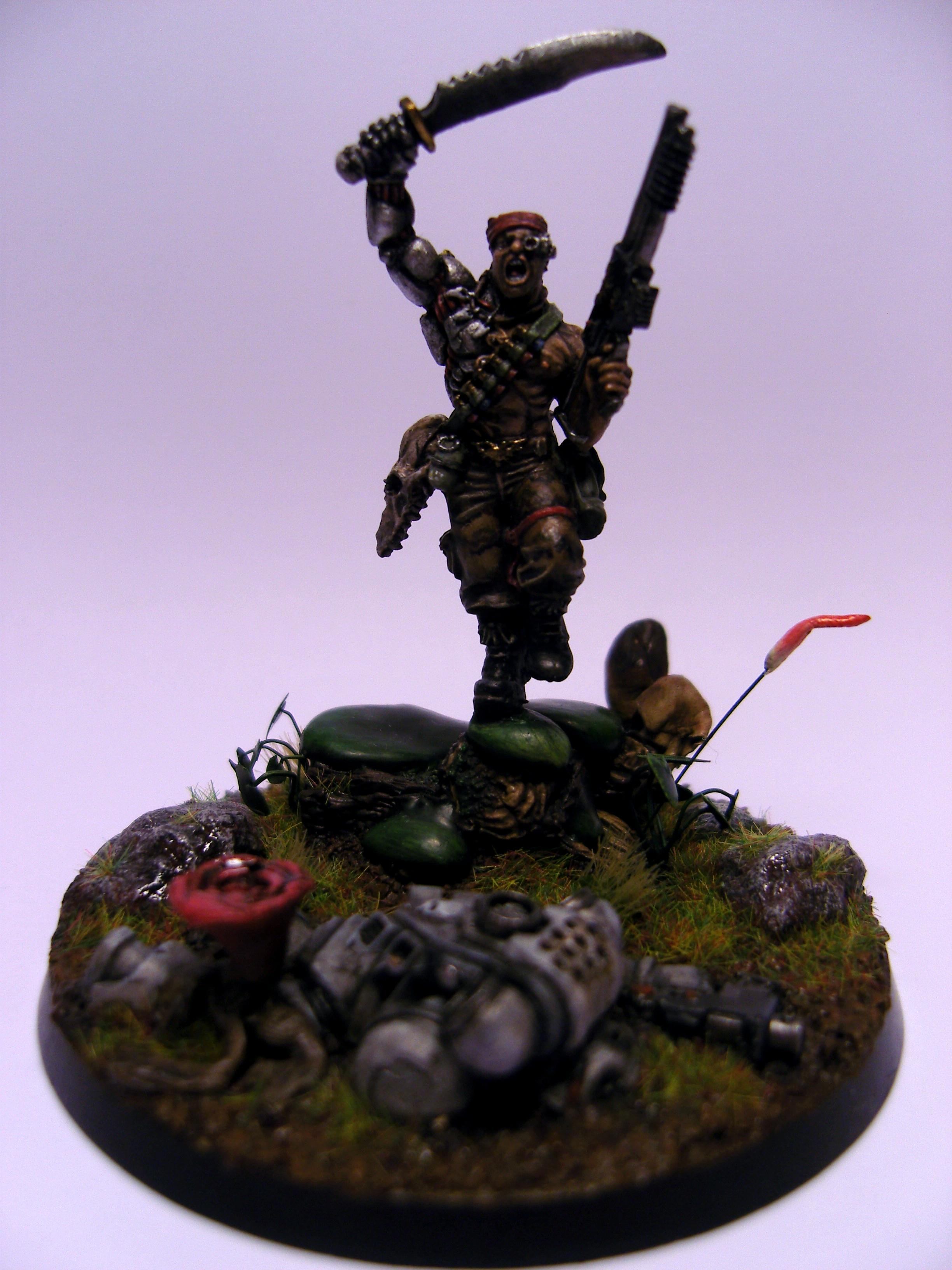 Colonel iron hand straken a legendary catachan jungle fighter. #colonelstraken #astramilitarum #catachan #catachanjunglefighters #warhammercommunity